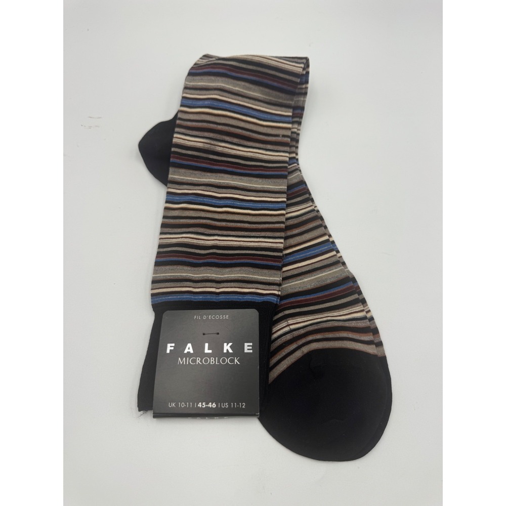 NWT Falke Microblock Socks‎ Men's 11-12 Multicolor Moisture Wicking Lightweight